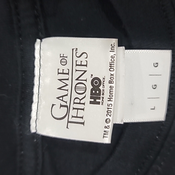 HBO Game Of Thrones Black Short Sleeve T-Shirt Size L - Picture 5 of 10